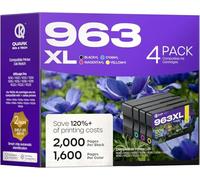 Quark 963XL 963 Cartucho de Tinta Compatible para HP OfficeJet Pro 9010
