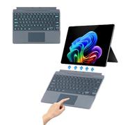 QUARK Teclado Surface Pro 11, Microsoft Surface Pro Surface Pro 13/11/10/9/8/X, cubierta tipo teclado inalámbrico ultrafino, 33 cm, panel táctil, magnético, retroiluminación de 7 colores, soporte para