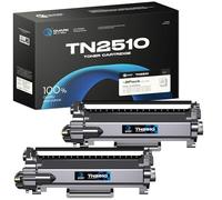 Quark TN-2510 Tóner Compatible con Brother TN2510 para Impresora HL-L2400DW HL-L2445DW DCP-L2660DW DCP-2620DW MFC-L2800DW MFC-L2860DW (2 Unidades, Negro)