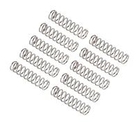 QUARKZMAN 0,6mm x 6mm x 25mm Compresión Resortes 304 Inoxidable Acero x 10uds para Tienda y Hogar Reparaciones, [Plata]