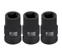 QUARKZMAN 1/2" Drive 11mm Metrica A Impatto Quadrata 1.5" (38mm) Lunghezza Acciaio 40CR Fosfatato Standard Attrezzo Manicotto Ruota Per Riparazione Auto Meccanica Uso Domestico