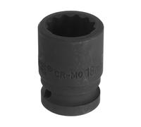 QUARKZMAN 1/2" Drive x 18mm Enchufe De Impacto Poco Profundo 12 Puntos Métrico Acero CR-MO Enchufe De Grado De Impacto Para Reparación De Autos