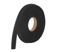 QUARKZMAN 1/2 Pulgada Cinta al Bies Doble de Poliéster Cinta al Bies Continua a Granel para Coser, Unir, Acolchar, Dobladillar, Encuadernar Manualidades (Negro 10 Yardas)