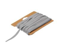 QUARKZMAN 1/4 Pulgada Doble Doblado al Bies Cinta Algodón Continua Granel al Bies Cinta para Costura Acolchado Dobladillo Encuadernación Manualidades (Blanco Gris 12 Yardas)