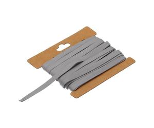 QUARKZMAN 1/4 Pulgada Doble Doblado al Bies Cinta Algodón Continua Granel al Bies Cinta para Costura Acolchado Dobladillo Encuadernación Manualidades (Blanco Gris 6 Yardas)