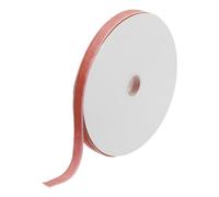 QUARKZMAN 1.5cm x 22m Cinta de Terciopelo, 5/8" x 25 Yardas un Solo Lado Tela de Terciopelo Sedoso para Ramos Manualidades Regalos Envoltura Boda Fiestas Navidad DIY Rosa Intenso