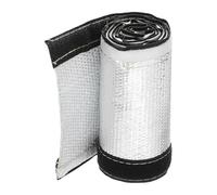QUARKZMAN 1.5mm Funda Térmica de Aluminio 1.18" ID x 3.2Ft Funda Térmica de Fibra de VIDrio Metálica de Aluminio para Líneas de Combustible Cables Cableado Eléctrico
