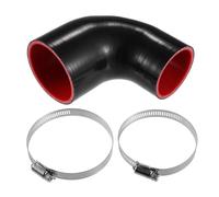 QUARKZMAN 1 Juego 63Mm A 76Mm 2.48" To 2.99" Diámetro Interior 90° Codo De Acoplador De Manguera De Silicona