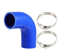 QUARKZMAN 1 Juego 90 Grados Codo Motor Silicona Manguera Azul 2.0"