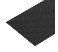 QUARKZMAN 1 Lámina de Fibra de Carbono de 125x75x1 mm, Superficie Brillante, Tira Plana de Fibra de Carbono Pultrusionada, Panel de Tejido Liso para Cometas y Aviones RC