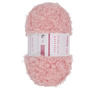 QUARKZMAN 1 Madeja De Hilo Para Pestañas Peluche Poliéster Suave Esponjoso Grueso Hilo Borroso Para Pestañas Rosa Oscuro Para Tejer Crochet Ropa Bolsa DIY - 55 Yardas/50m, 3.53oz