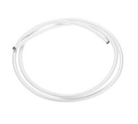QUARKZMAN 1 Metro/3.28 Pies Cable Alta Temperatura 9AWG Cable Flexible Mica Aislado 500 Grados Celsius Cable Trenzado Resistente A Altas Temperaturas Para Lámpara Calentador Caldera Blanco