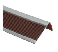 QUARKZMAN 1 Metro Protector De Borde De Escalera De Vinilo Marrón Oscuro
