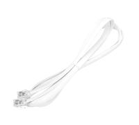 QUARKZMAN 1 Pack Cable De Teléfono RJ12 6P6C De 1.5m Macho A Macho Blanco | Cable Telefónico Recto, Para Teléfono Para Hogar Oficina