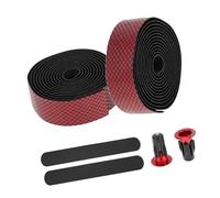 QUARKZMAN 1 Par De Cinta Para Manillar Cintas Para Manillar Antideslizantes Y Absorbentes De Impacto Para Bicicleta De Carretera Cinta De Agarre Para Bicicleta 2.15m Negro Rojo