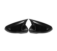 QUARKZMAN 1 Par de Tapas de Espejo Retrovisor para Coche, Lado del conductor Y del Pasajero, Color Negro Brillante, para Volkswagen Golf 6 Mk6 Touran, decoración de Cubiertas de Espejo