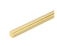 QUARKZMAN 1 Pc Varilla Redonda Maciza Latón 19/32" (15mm) Diámetro, 10" (254mm) Longitud, Barra Latón H62 Para Tornero, Varilla Redonda Latón Para DIY, Industria Y Construcción