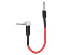 QUARKZMAN 1 Pcs Cable Conexión Para Guitarra 16 Inch Cable Para Pedalera 1/4 Inch Metal Recto Curvo TS En Ángulo Recto Cable Efectos Para Guitarra Para Pedales Efectos Mesa Mezclas Rojo