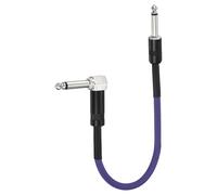 QUARKZMAN 1 Pcs Cable Conexión Para Guitarra 16 Inch Cable Para Pedalera 1/4 Inch Metal Recto Curvo TS En Ángulo Recto Cable Efectos Para Guitarra Para Pedal Efectos Consola Mezcla Morado