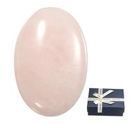 QUARKZMAN 1 Pcs Corazón De Cuarzo Rosa, 6 cm Piedras Y Cristales Pulidos, Piedras Preciosas Pulidas Para Regalos De Mujeres, Meditación, Manualidades Y Decoración Del Hogar