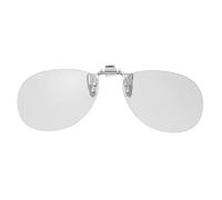 QUARKZMAN 1 Pcs Gafas 3D Clip-On Polarizadas, Cuadros para Gafas 3D Pasivas Circulares para Image Maximum Películas Cine Juegos TV Foto Proyector (Clip Metálico)
