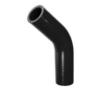 QUARKZMAN 1 Pieza Manguera de Silicona Negra para Automóvil, 30mm de Diámetro Interno (1.18 Pulgadas), 90mm de Longitud (3.54 Pulgadas), 45 Grados, Universal