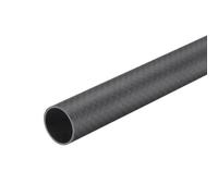 QUARKZMAN 1 Pieza Tubo de Fibra de Carbono 16 x 18 x 420mm Superficie Mate Barra 3K de Carbono Puro Enrollada para Aviones RC Multicóptero Quadcóptero