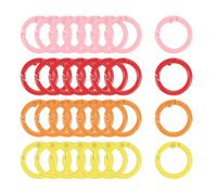 QUARKZMAN 1 Set Anelli A Molla Rotondi, 0.94 Pollice Gancio A Scatto Molla Portachiavi Fibbia Per Borsa A Mano, Portachiavi, Borse, Accessori Per Fai Da Te, Arancione E Altri 3 Colori