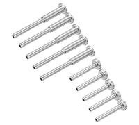 QUARKZMAN 10 Pares Kit de Barandilla de Cable Invisible Tensor de Engaste 1/8" y Terminal Oculto de Acero Inoxidable T316 para Postes de Madera/Metal de 2"x2" 4"x4" Plata