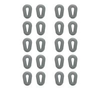 QUARKZMAN 10 Pares Sujetadores Silicona Para Gafas Tipo Hueco 14.4mm Sujetadores Para Patillas Gafas Retenedores Antideslizantes Suaves Para Gafas Gafas Sol Gafas Deportivas, Gris