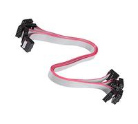 QUARKZMAN 10 Pasadores 2 Hila IDC Conector Plano Cinta Cable Hembra Conector x 5uds para Digital Cámaras Portátiles LCD Televisores LCD Monitores, [30cm 2,54 mm]