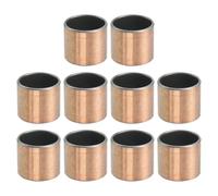 QUARKZMAN 10 Pcs Cojinete De Manguito 22mm Diámetro Interior x 25mm Diámetro Exterior x 22mm Longitud Cojinetes Lisos Buholes Sin Aceite Autolubricantes Para Partes Deslizantes De Maquinaria