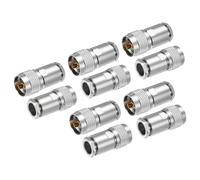 QUARKZMAN 10 Pcs Conector Macho UHF con Abrazadera Adaptador De Extremo De 11mm Conector RF Coaxial para Cable LMR400 RG8 RG213 RG214