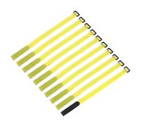 QUARKZMAN 10 Pcs Correas Reutilizables Para Sujetar Baterías 20mm x 40cm Nylon Multiuso Correa Ajustable Para Sujetar Baterías Con Cierre De Gancho Y Lazo Para Dron Barco Amarillo