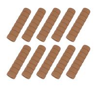 QUARKZMAN 10 Pcs Cubierta Para Pomos De Puerta Protector De Manija De Puerta Anticolisión Cubiertas Suaves En Espiral Para Pomos De Puerta Funda De Espuma Color Madera