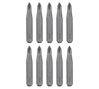 QUARKZMAN 10 Pcs de Punta de Destornillador Phillips Ph0 con Vástago Hexagonal de 5/32" Longitud 28Mm. Punta Magnética de Cabeza Cruzada de Acero S2 para Destornillador