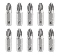 QUARKZMAN 10 Pcs de Pz2 Punta de Destornillador 1/4" Vástago Hexagonal 25Mm/1" Longitud Magnético Phillips Ranurado Hex Bits Punta de Destornillador de Acero S2 de Impacto