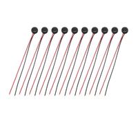 QUARKZMAN 10 Pcs Micrófono Electret Condensador De Captación 4mm Diá Mini Mic Electret Condensador con Cable De 50mm 58dB para Audio Negro