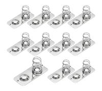 QUARKZMAN 10 Pcs Molla Di Contatto per Batteria AAA In Lamiera Nichelata, 21 mm x 9 mm Molla Di Conversione Da Positivo A Negativo per Montaggio Su PCB E Portabatterie