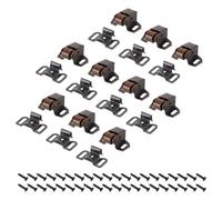 QUARKZMAN 10 Pcs Pestillo Puerta Gabinete, Cerradura Pestillo Con Tornillos Puertas Armario Cocina O Alacena Bronce