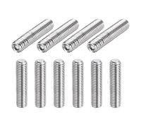 QUARKZMAN 10 Pcs Tornillos De Fijación M8-1.25 X 40mm Acero Inoxidable 304 Punta Cóncava Cabeza Allen Hexagonal Interna Para Reparación De Accesorios De Baño Muebles Proyectos DIY