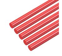 QUARKZMAN 10 Pezzi Bacchette Di Plastica Rossa 12 x 500mm ABS Stirene Bacchetta Tonda Barra Solida Rotonda Per Modellismo Fai Da Te Giocattoli Costruzioni Creazione Modelli Architettonici