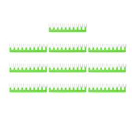 QUARKZMAN 10 Pezzi Terminale A Forchetta, 10 Posizioni 15A 400V Tagliabile Pre Isolato Blocco Di Collegamento TB-15010 Barriera Terminale Connettore Per Officine Macchinari Industriale,