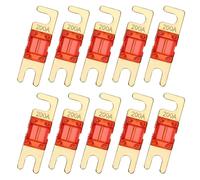 QUARKZMAN 10 Piezas 200A 125V Mini Fusible ANL Reemplazo Protección Eléctrica Electrónica Fusible De Cuchilla Para Sistema De Audio Video Automotriz Marino