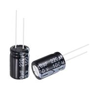 QUARKZMAN 10 Piezas 220uF 100V 13x21mm Condensador Electrolítico Para TVs | Terminales Radiales Condensadores De Aluminio, Monitor LCD VCD
