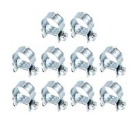 QUARKZMAN 10 Piezas Abrazadera Ajustable Para Manguera De Inyección De Combustible 13-15mm De Acero Zincado Para Automóvil Agricultura Fontanería Tuberías De Diésel Gasolina