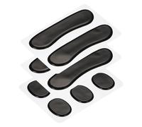 QUARKZMAN 10 Piezas Amortiguadores de Tambor Almohadillas de Gel de Silicona Silenciadores de Tambor Moon Gels Negro 30x25x3mm/98x22x2mm para Tambores Platillos Control de Tono