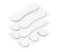 QUARKZMAN 10 Piezas Amortiguadores de Tambor Almohadillas de Gel de Silicona Silenciadores Moon Gels Transparentes 30x25x3mm/98x22x2mm para Tambores y Platillos Control de Tono