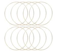 QUARKZMAN 10 Piezas Aros para Atrapasueños Aros de Metal Aros Dorados | para Manualidades, Florales de 6 Pulgadas, para Suministros de Fabricación de Coronas, Hacer Colgadores de Plantas