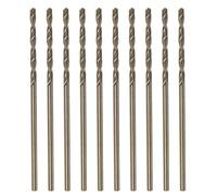 QUARKZMAN 10 Piezas Barrenas Helicoidales de Cobalto de 1.3mm/0.051" de Acero de Alta Velocidad M35 HSS para Taladrar Acero Inoxidable Cobre Madera Plástico Otros Materiales Duros